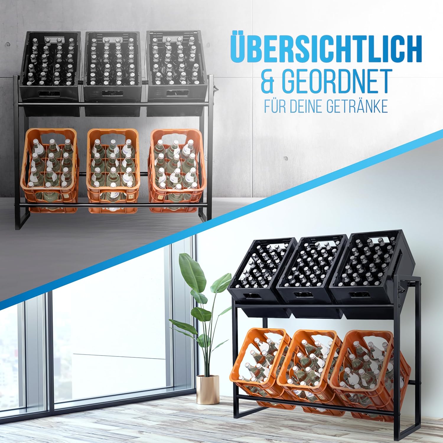 Getränkekistenregal