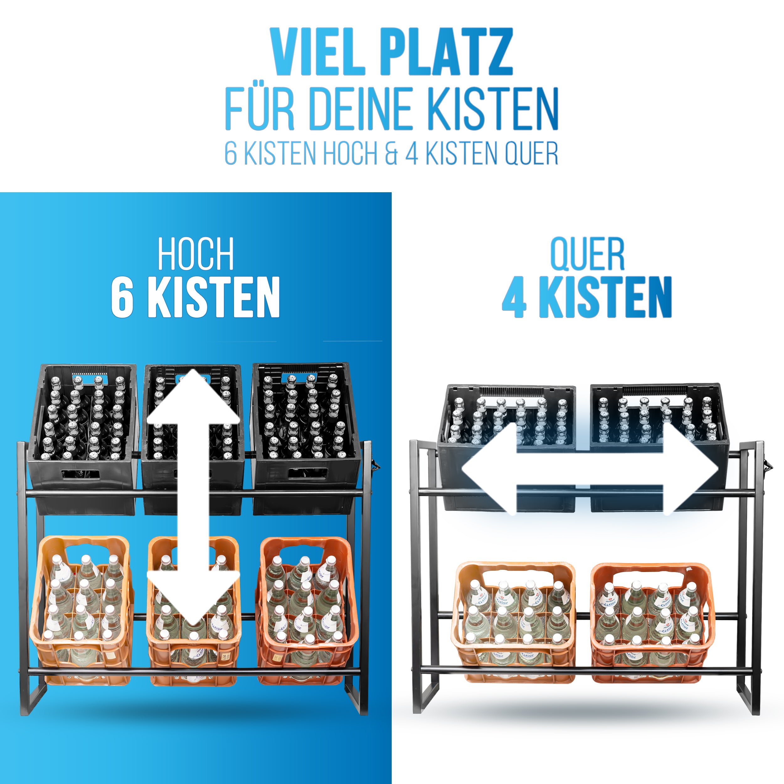 Getränkekistenregal