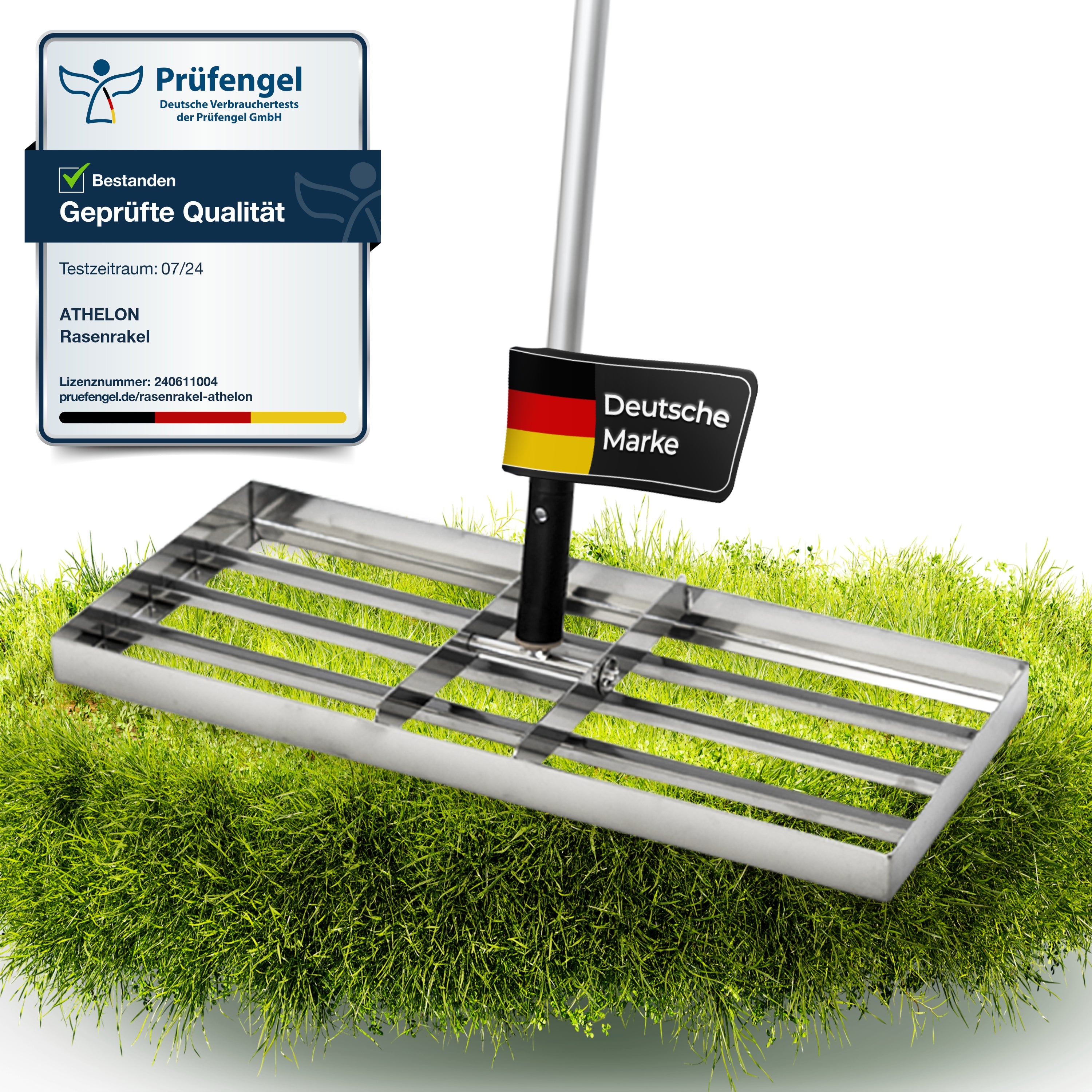 Rasenrakel Edelstahl