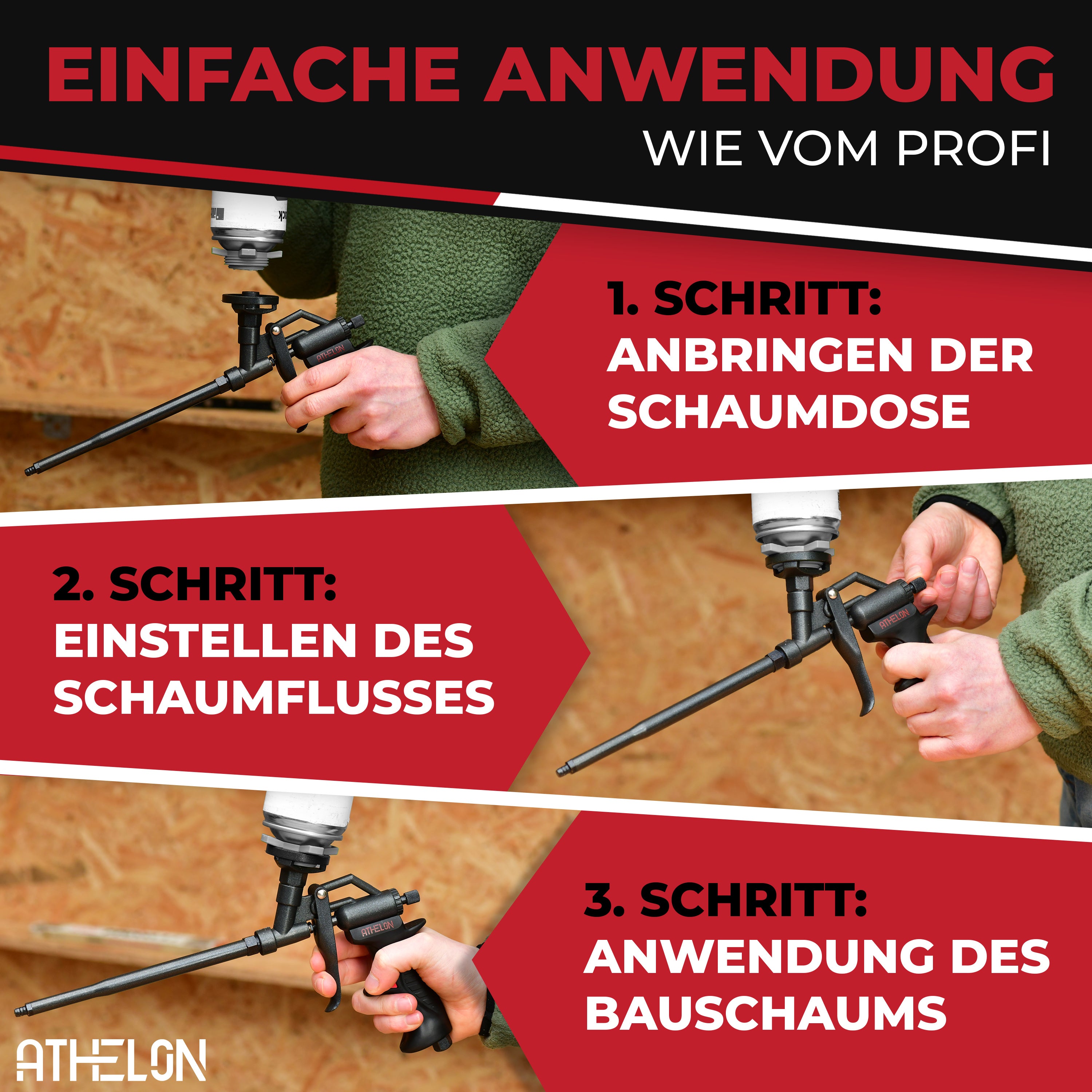 Bauschaumpistole Teflon
