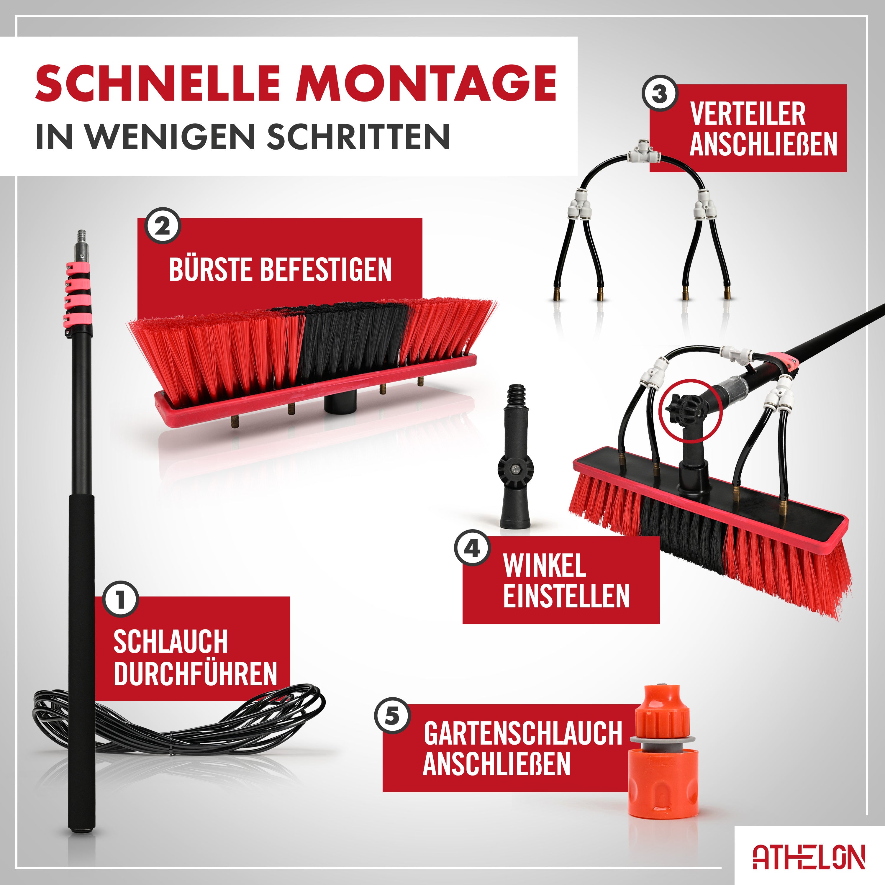 Teleskop Waschbürste