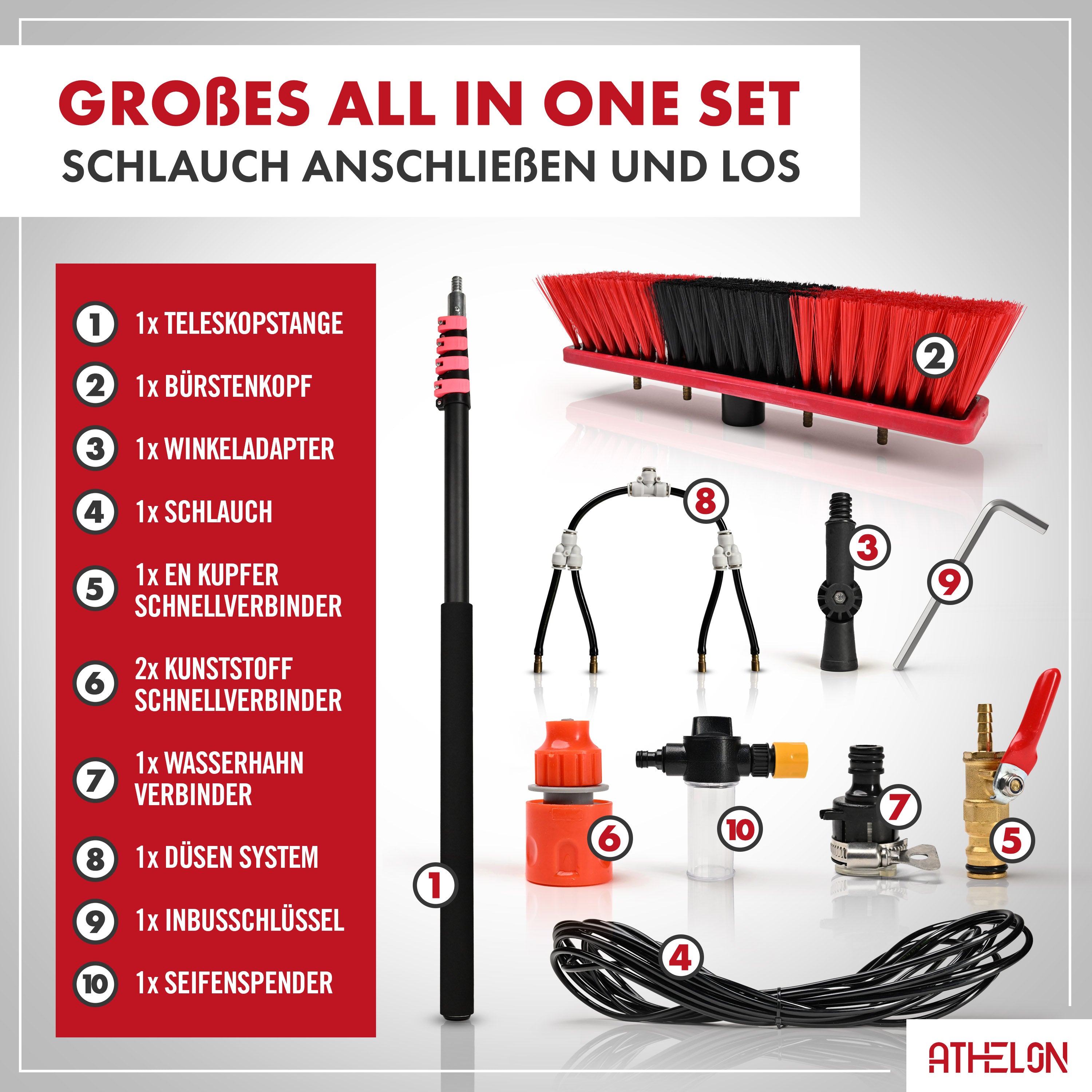 Teleskop Waschbürste