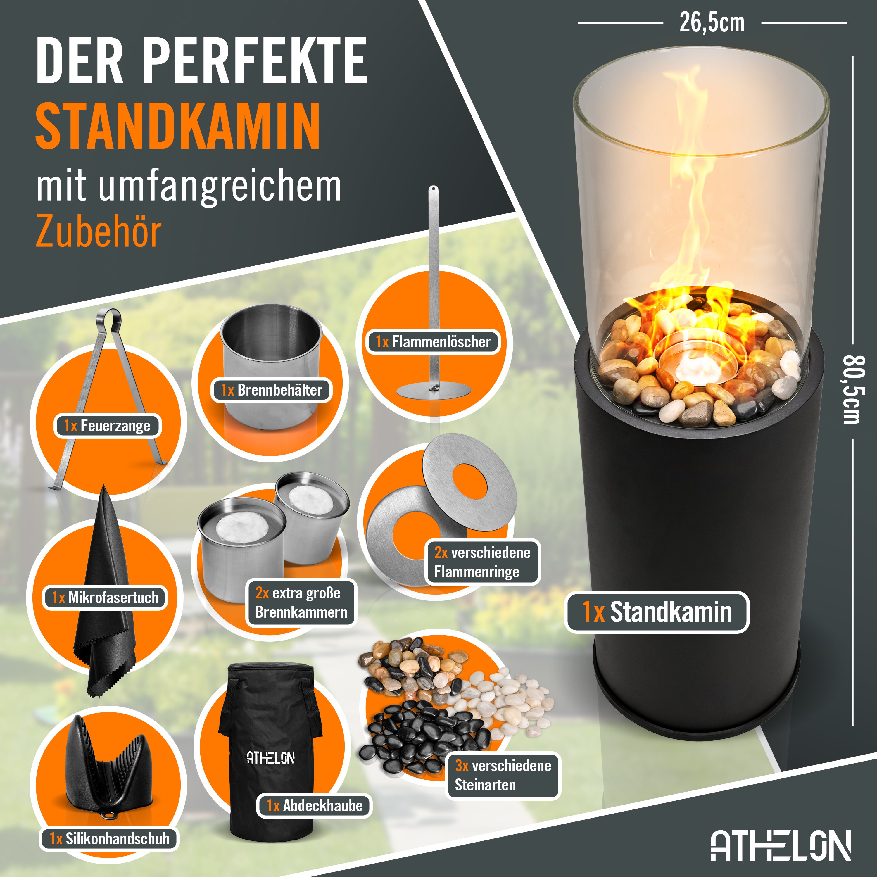 Ethanol Kamin In/ Outdoor