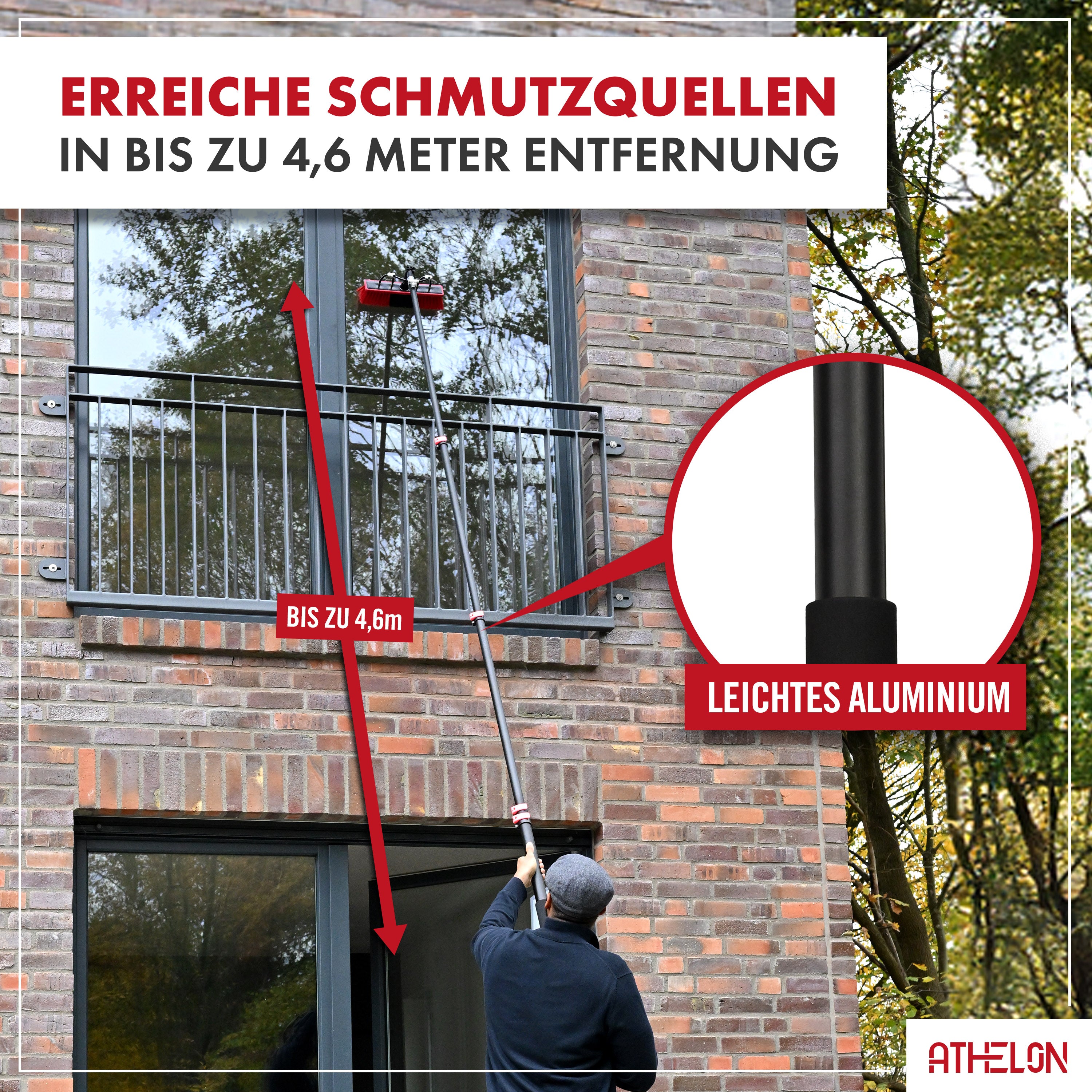 Teleskop Waschbürste